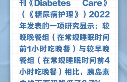 改一下晚餐時(shí)間，就能降血糖……是真是假？